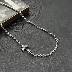 CHH Chrome heart Cross Necklace Vintage Cross Collarbone Chain