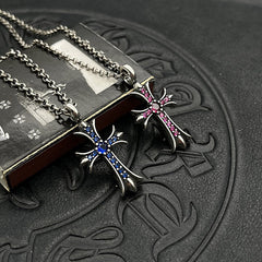 CHH Chrome heart Cross Necklace Cross Diamond Pendant Men's and Women's