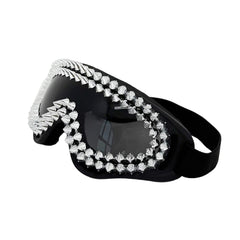 Trendy punk glasses gothic style studded spikes