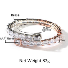 Bracelet Hip Hop Bracelet Zircon Couple Bracelet St. Valentine's Spectrum