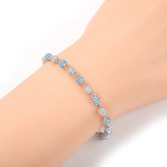 Bracelet Copper Zircon Bracelet Round Bead Bracelet ins St. Valentine's Royalty