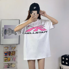 Hellstar T Shirt Casual Loose High-quality pure cotton high-street clothing