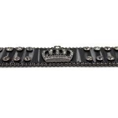Hip-hop punk rhinestone belt rhinestone crown