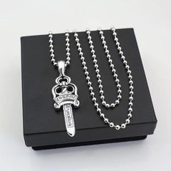 CHH Chrome heart Cross Necklace Cross Necklace Vintage Men's and Women's