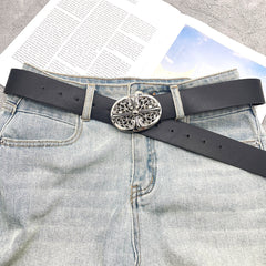CHH Chrome Hearts Belt Cross Leather Casual Versatile