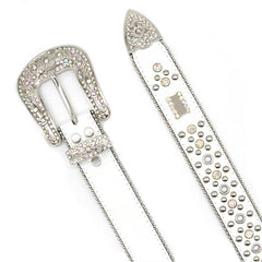 Hip-hop punk rhinestone belt punk style