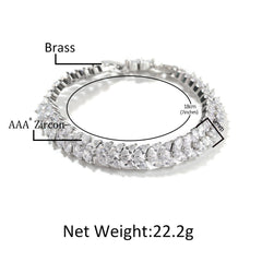 Bracelet Hip Hop Gummy Diamond Bracelet Fashion Metal Street St. Valentine's
