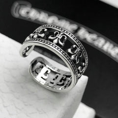 CHH Chrome heart Cross Ring Cross Anchor