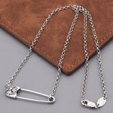 CHH Chrome heart Cross Necklace Vintage Cross Pin Necklace Men's and Women's