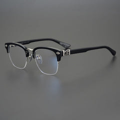 CHH Chrome Hearts Glasses Light Luxury Square Thick Frame Half Frame Myopia Glasses Frame