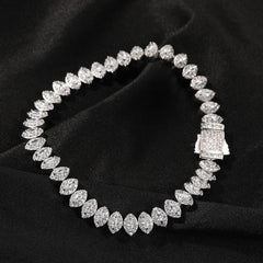 Bracelet Full Diamond Spring Button Horse Eye Bracelet Hip Hop Micro Zircon Spectrum St. Valentine's