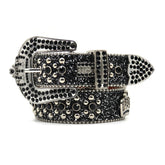 Hip-hop punk rhinestone belt crown y2k punk belt