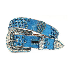 Hip-hop punk rhinestone belt punk style wide belt