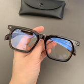CHH Chrome Hearts Glasses Black Frame Plain Silver Versatile Personality Myopia Glasses Frame