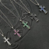 CHH Chrome heart Cross Necklace Cross Diamond Pendant Men's and Women's