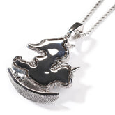 Jewelry Hip Hop Necklace Copper Zircon Spectrum St. Valentine's Angel Pieces