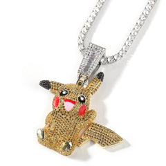 Jewelry Diamond Pendant Necklace Cartoon Fashion Necklace Male Animal Spectrum Pok¨¦mon