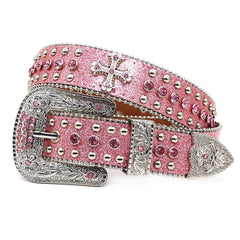 Hip-hop punk rhinestone belt easiest for matchins