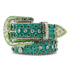 Hip-hop punk rhinestone belt cross accessories