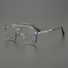 CHH Chrome Hearts Glasses Collector's Edition Double Beam Large Frame Ultra Light Pure Titanium Glasses Frame