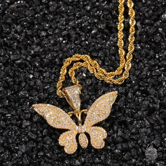 Jewelry Fashion Copper Zircon Full Diamond Pendant Hip Hop St. Valentine's Animal Spectrum