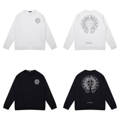 CHH Heart Long Sleeve Shirt Unisex Fashion Loose Long Sleeve Shirt