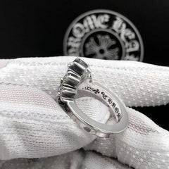 CHH Chrome heart Cross Ring Crown Ring