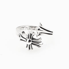 CHH Chrome heart Cross Ring Personality Fashion