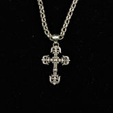 CHH Chrome heart Cross Necklace Men's and Women's Sterling Silver Vintage Large Pendant