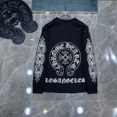CHH Heart Long Sleeve Shirt Unisex Fashion Loose Long Sleeve Shirt