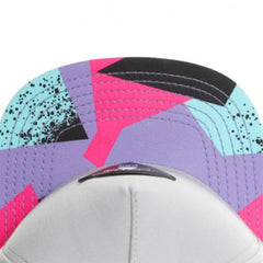 Trendy flat brimmed snapback hatsexternal iron label