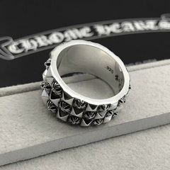 CHH Chrome heart Cross Ring Vintage Thai Silver