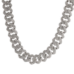 Bracelet Cuban Chain Necklace Alloy Full Diamond Hip Hop Rap St. Valentine's Spectrum