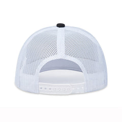 Trendy flat brimmed snapback hatsleather label letter spring summer mesh hat sunshade