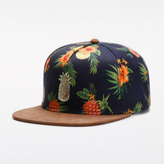 Trendy flat brimmed snapback hatssummer mesh sunshade