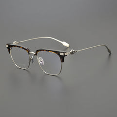 CHH Chrome Hearts Glasses Japanese fashion ultra-light pure titanium half-frame glasses frame