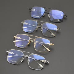 CHH Chrome Hearts Glasses Double Beam Ultra Light Titanium Frame Myopia Glasses Frame