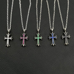 CHH Chrome heart Cross Necklace Cross Diamond Pendant Men's and Women's