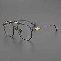 CHH Chrome Hearts Glasses Vintage Versatile Double Beam Large Frame Myopia Glasses Frame