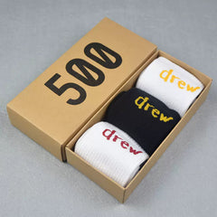 Men socks spring and summer drew smiley face