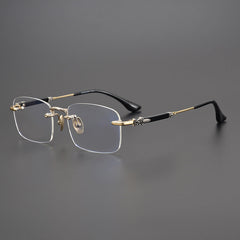 CHH Chrome Hearts Glasses Pure Titanium Frameless Business Myopia Glasses Frame