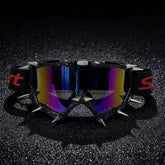 Trendy punk glasses metal rivet eye protection sponge