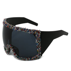 Trendy punk glasses all-in-one goggles