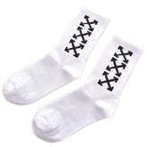 OFF OW whtie Socks XX stripe pattern