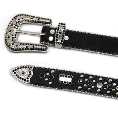 Hip-hop punk rhinestone belt y2k cross accessories