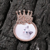 Jewelry INS Wind Crown Pendant Hip Hop Necklace with Diamonds St. Valentine's Royalty Spectrum