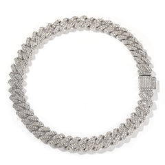 Bracelet Cuban Chain Necklace Alloy Full Diamond Hip Hop Rap St. Valentine's Spectrum