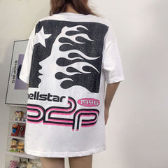 Hellstar T Shirt Casual Loose High-quality pure cotton high-street clothing