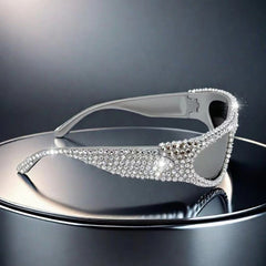Trendy punk glasses flash diamond y2k