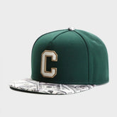 Trendy flat brimmed snapback hatsletterc